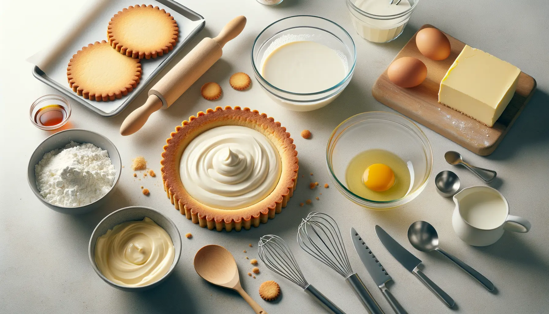 Zubereitung des Keksbodens und Quark-Sahne-Füllung für Käsesahnetorte, Backvorbereitung 2026